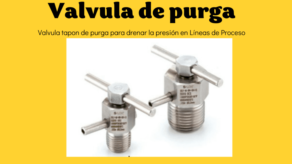 Valvula tapon de purga 