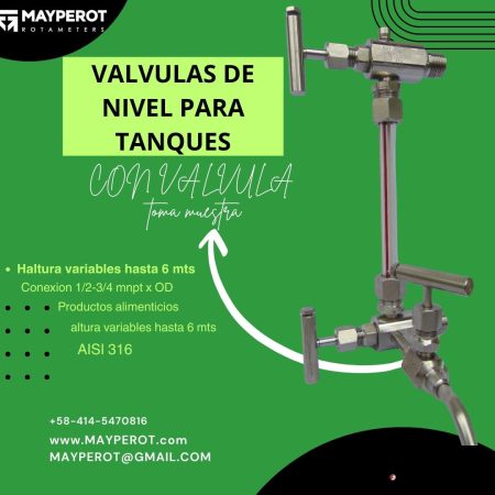 valvula de nivel inoxidable